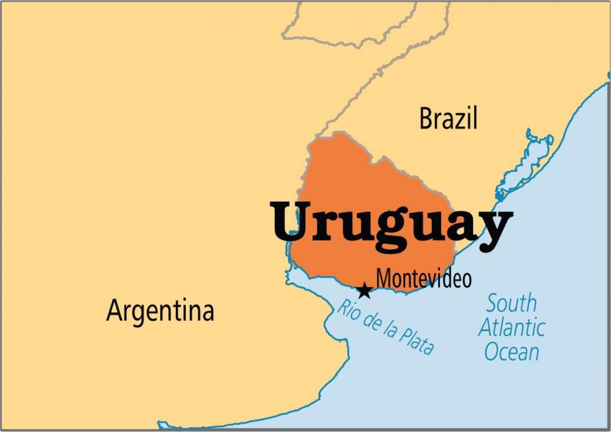 Bản đồ nước Uruguay (Uruguay Map) khổ lớn năm 2023