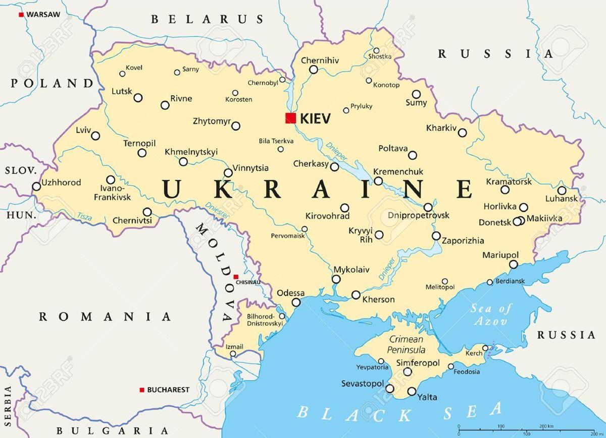 TẢI Bản đồ nước Ukraina (Ukraina Map) khổ lớn năm 2023