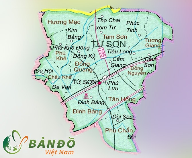 TẢI Bản đồ hành chính Thành phố Từ Sơn, tỉnh Bắc Ninh khổ lớn 2023