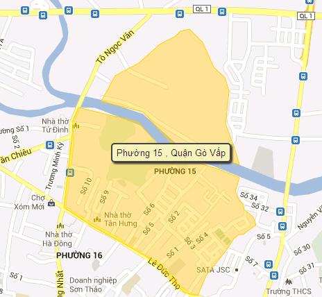Phường 15 Quận Gò Vấp gồm những đường nào?