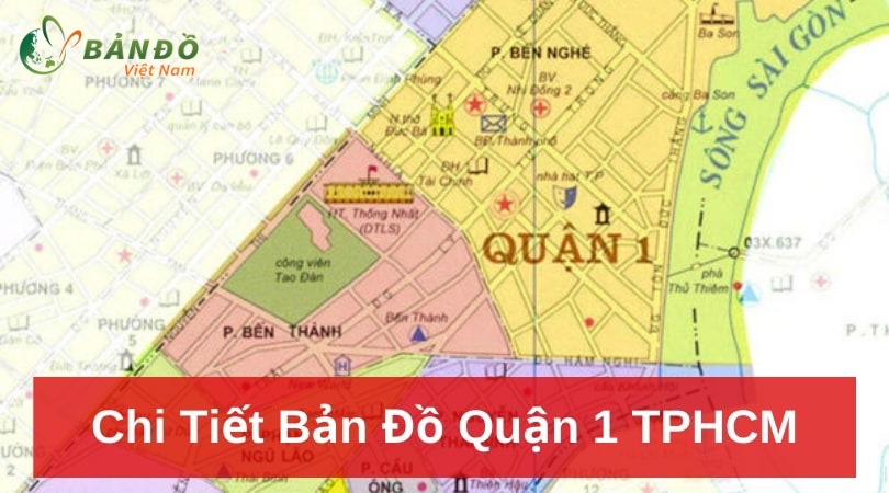 TẢI Bản đồ Hành chính Quận 1 & Thông tin quy hoạch đến năm 2030