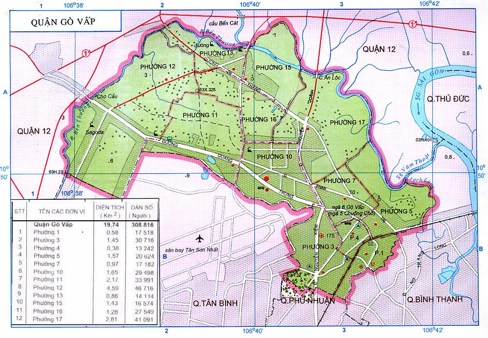 Danh sách các đường ở Quận Gò Vấp tại TPHCM năm 2023