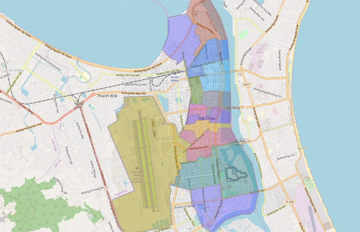 TẢI Bản đồ hành chính Quận Hải Châu, TP Đà Nẵng khổ lớn 2023