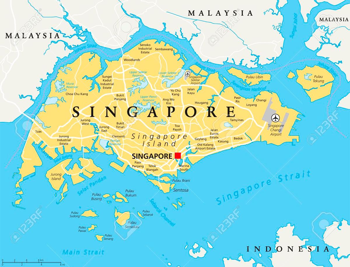Bản đồ nước Singapore, lịch sử & vị trí địa lý năm 2023