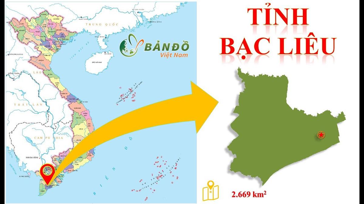 TẢI Bản đồ Hành chính tỉnh Bạc Liêu Khổ Lớn năm 2023