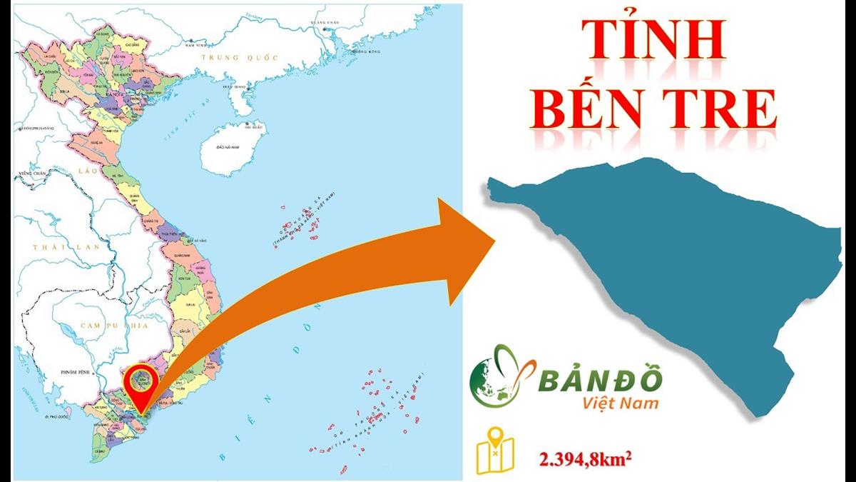 TẢI Bản đồ Hành chính tỉnh Bến Tre Khổ Lớn năm 2023