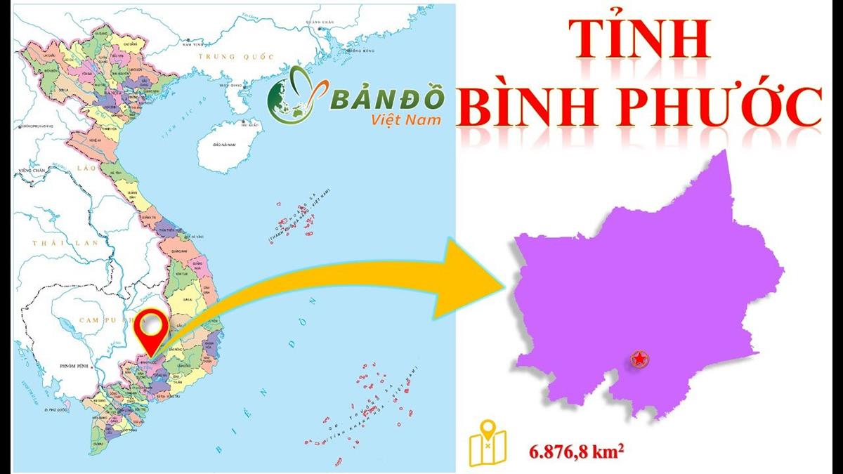 TẢI Bản đồ Hành chính tỉnh Bình Phước Khổ Lớn Mới Nhất 2023