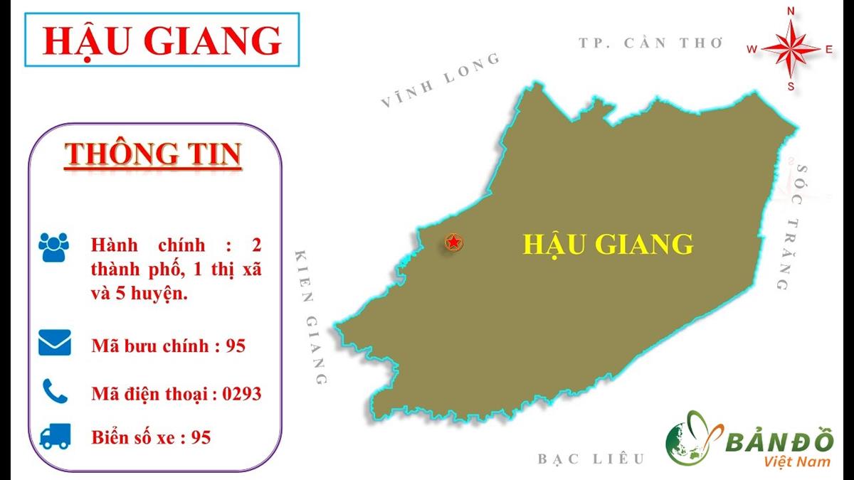 TẢI Bản đồ Hành chính tỉnh Hậu Giang khổ lớn phóng to năm 2023