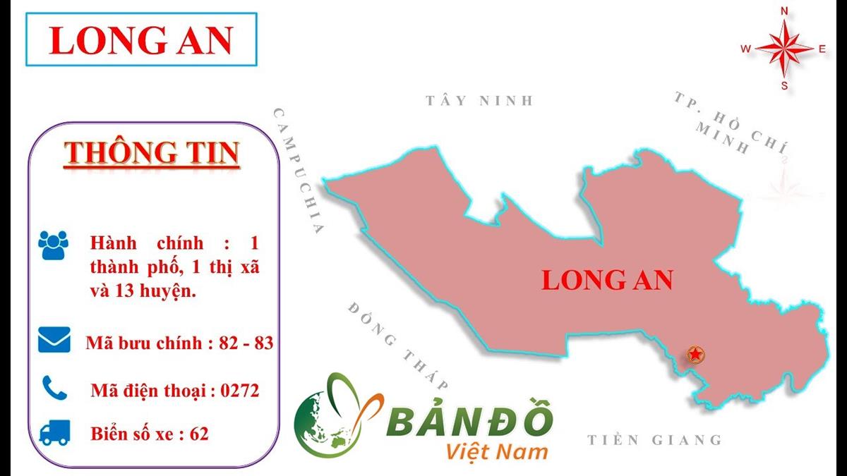 TẢI Bản đồ Hành chính tỉnh Long An Khổ Lớn 2023