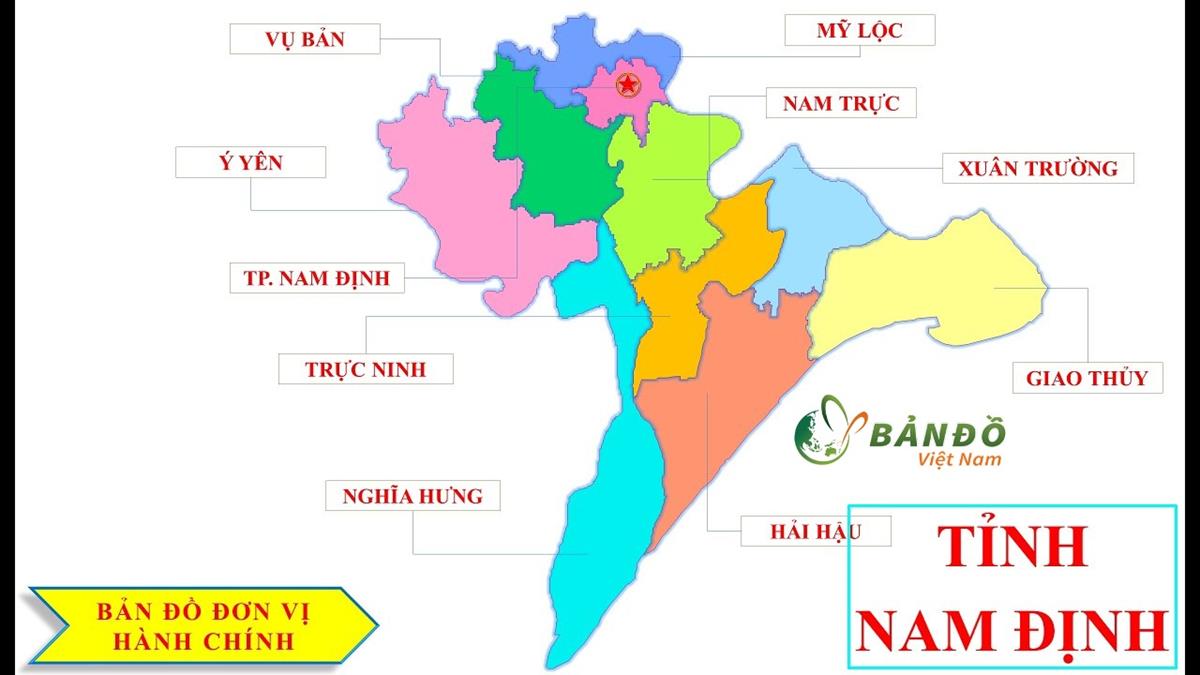 TẢI Bản đồ Hành chính tỉnh Nam Định Khổ Lớn Mới Nhất 2023