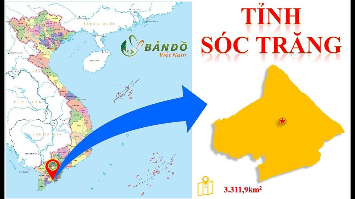 TẢI Bản đồ Hành chính tỉnh Sóc Trăng Khổ Lớn Mới Nhất 2023