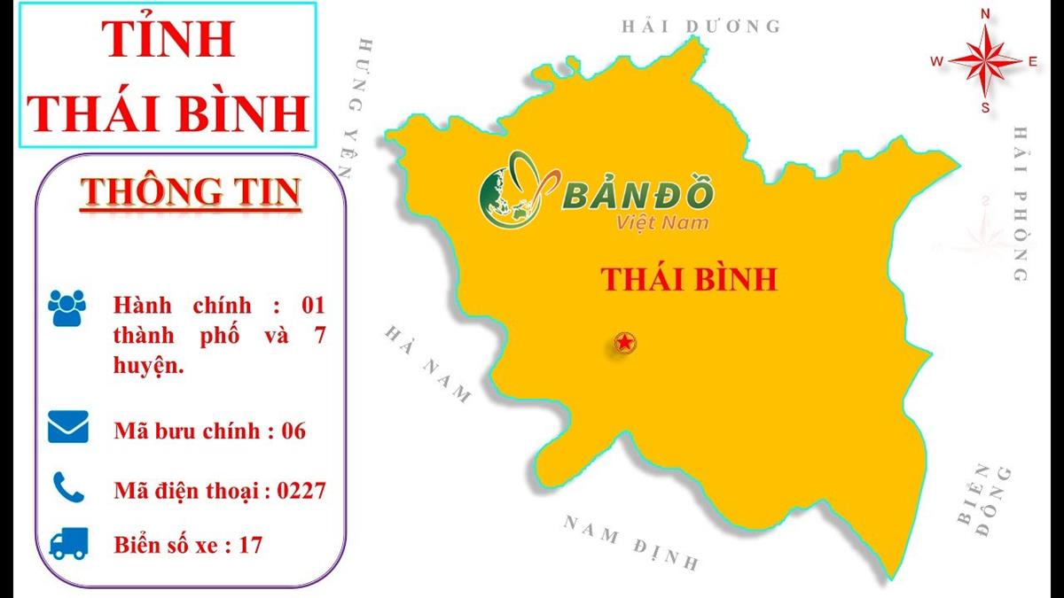 TẢI Bản đồ Hành chính tỉnh Thái Bình Khổ Lớn Mới Nhất 2023
