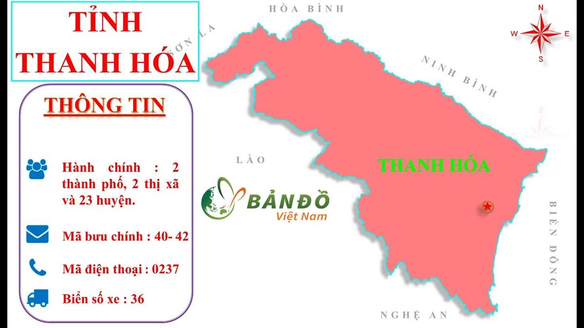 TẢI Bản đồ Hành chính tỉnh Thanh Hoá Khổ Lớn năm 2023
