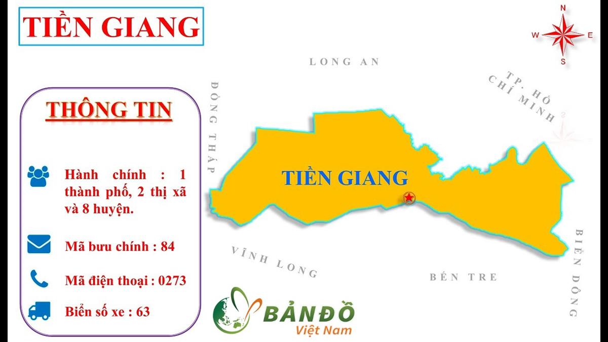 TẢI Bản đồ Hành chính tỉnh Tiền Giang Khổ Lớn Mới Nhất 2023