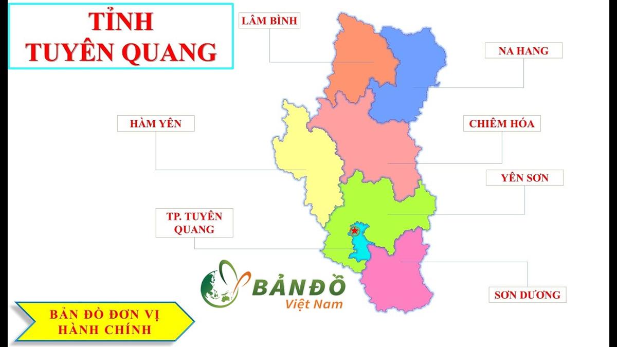 TẢI Bản đồ Hành chính tỉnh Tuyên Quang Khổ Lớn Mới Nhất 2023