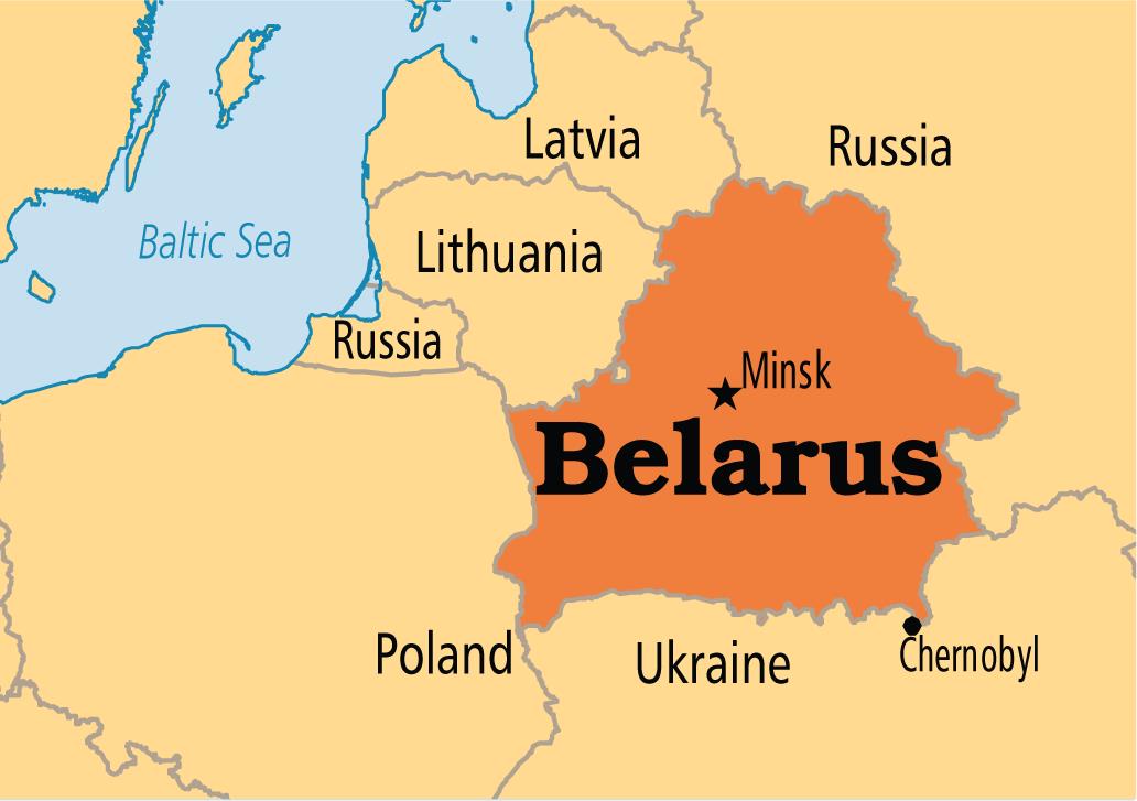 Bản đồ nước Belarus (Belarus Map) khổ lớn năm 2023