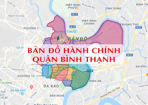 TẢI Bản đồ Hành chính Quận Bình Thạnh & Thông tin quy hoạch đến năm 2030