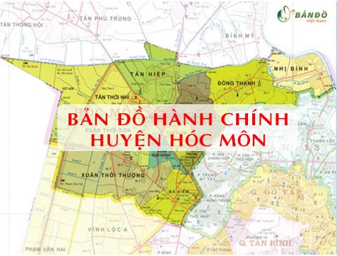 TẢI Bản đồ Hành chính huyện Hóc Môn khổ lớn phóng to 2023