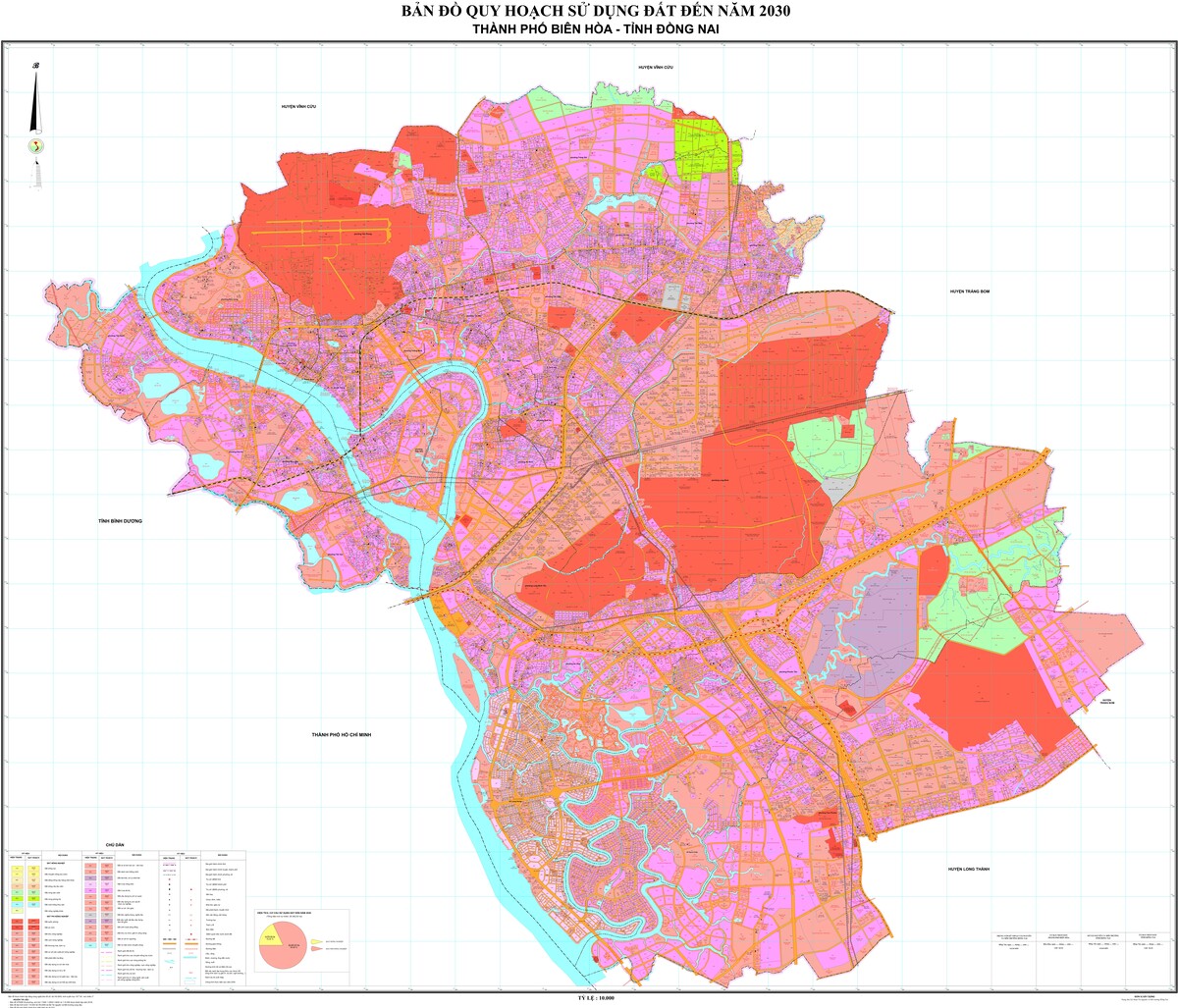 TẢI Bản đồ quy hoạch sử dụng đất Thành phố Biên Hoà đến năm 2030