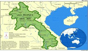 TẢI Bản đồ nước Lào (Laos) khổ lớn phóng to 2023 miễn phí