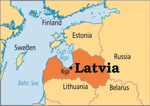 Bản đồ nước Latvia (Latvia Map) khổ lớn năm 2023