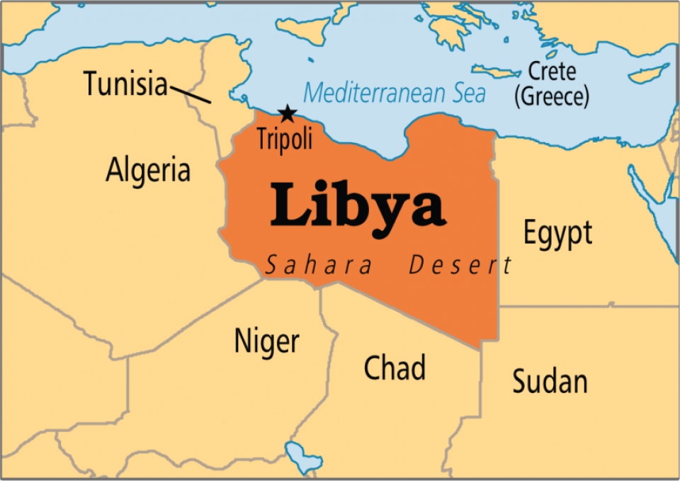 Bản đồ nước Libya (Libya Map) khổ lớn năm 2023