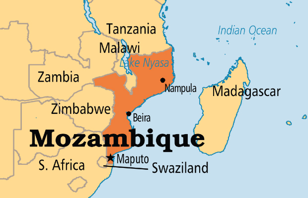 Bản đồ nước Mozambique (Mozambique Map) khổ lớn năm 2023