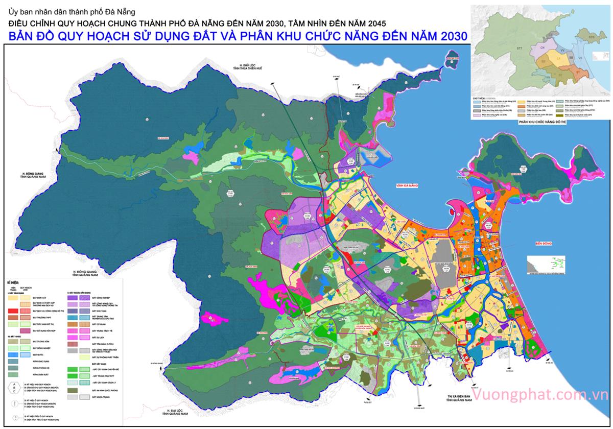 TẢI Bản đồ quy hoạch sử dụng đất Quận Liên Chiểu đến năm 2030