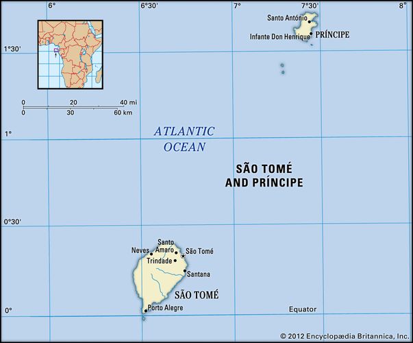 Bản đồ Sao Tome và Principe (Sao Tome and Principe Map) năm 2023