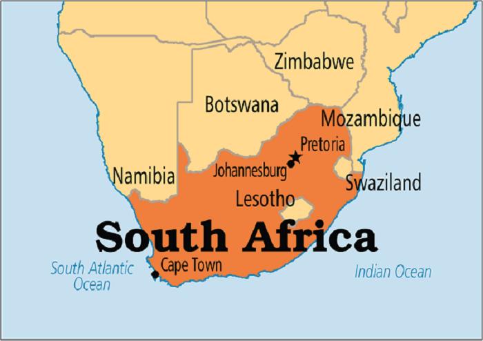 TẢI Bản đồ nước Nam Phi (South Africa Map) khổ lớn năm 2023