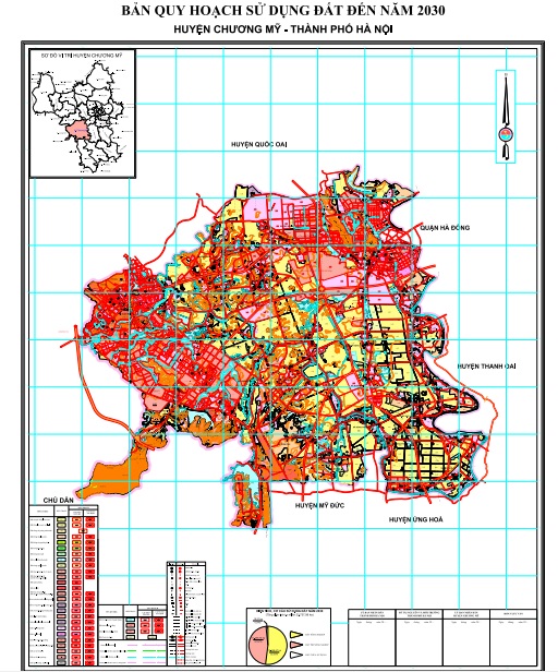 Bản đồ quy hoạch sử dụng đất huyện Chương Mỹ đến 2030