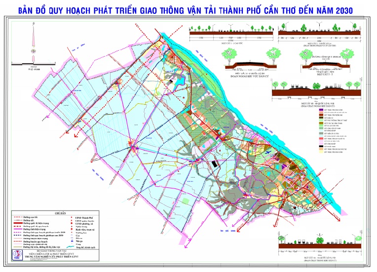 Bản đồ quy hoạch giao thông vận tải thành phố Cần Thơ đến 2030