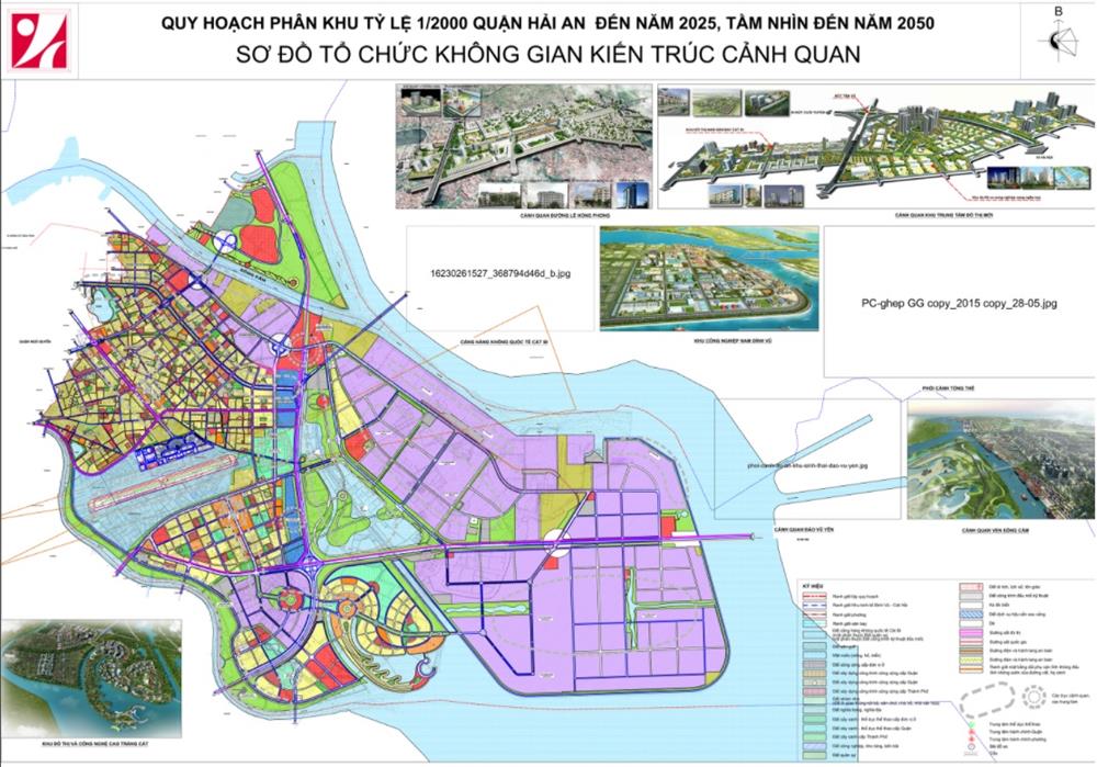 Sơ đồ kiến trúc không gian ảnh quan quận Hải An