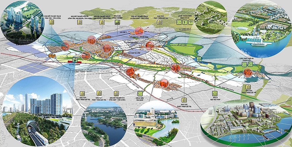 Mô hình phát triển đô thị Tân Uyên đến năm 2040, tầm nhìn 2050.