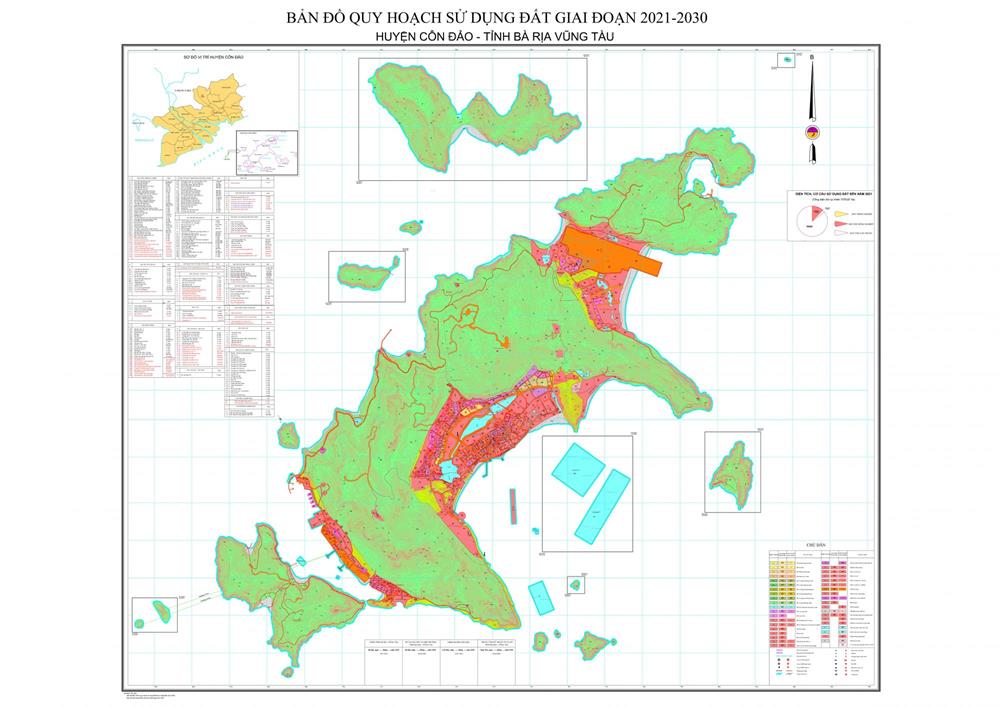 Bản đồ quy hoạch huyện Côn Đảo, tỉnh Bà Rịa - Vũng Tàu đến năm 2030
