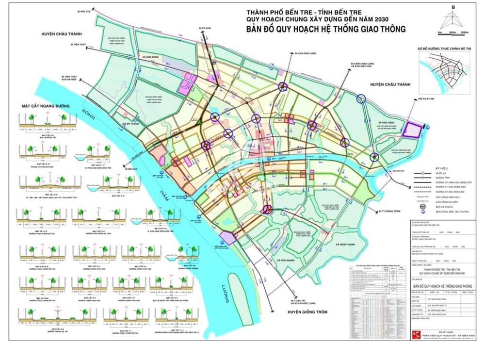Bản đồ quy hoạch giao thông thành phố Bến Tre Bản đồ quy hoạch giao thông thành phố Bến Tre