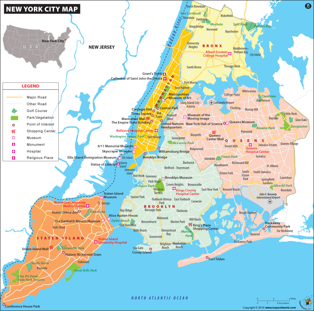 Bản đồ tiểu bang New York