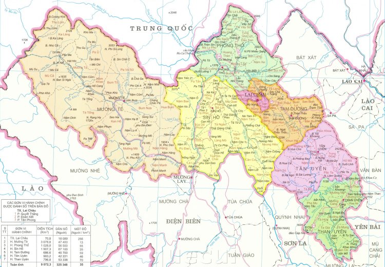 Bản đồ Lai Châu