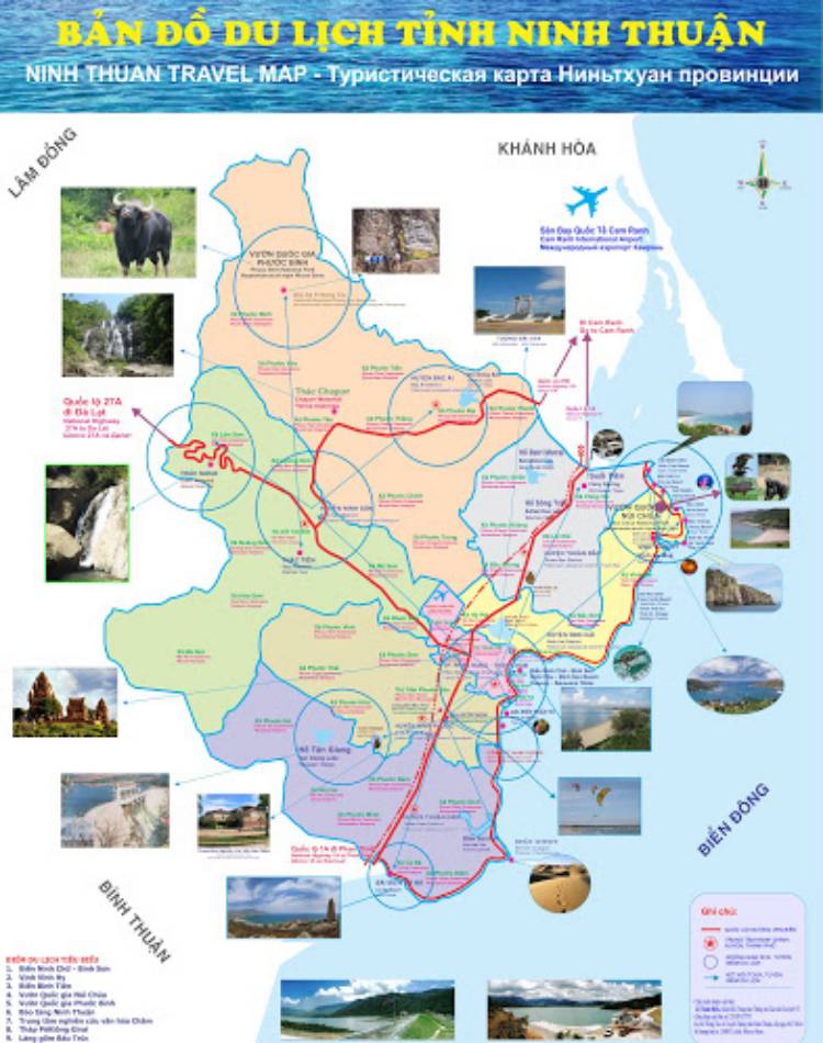 Bản đồ du lịch Ninh Thuận