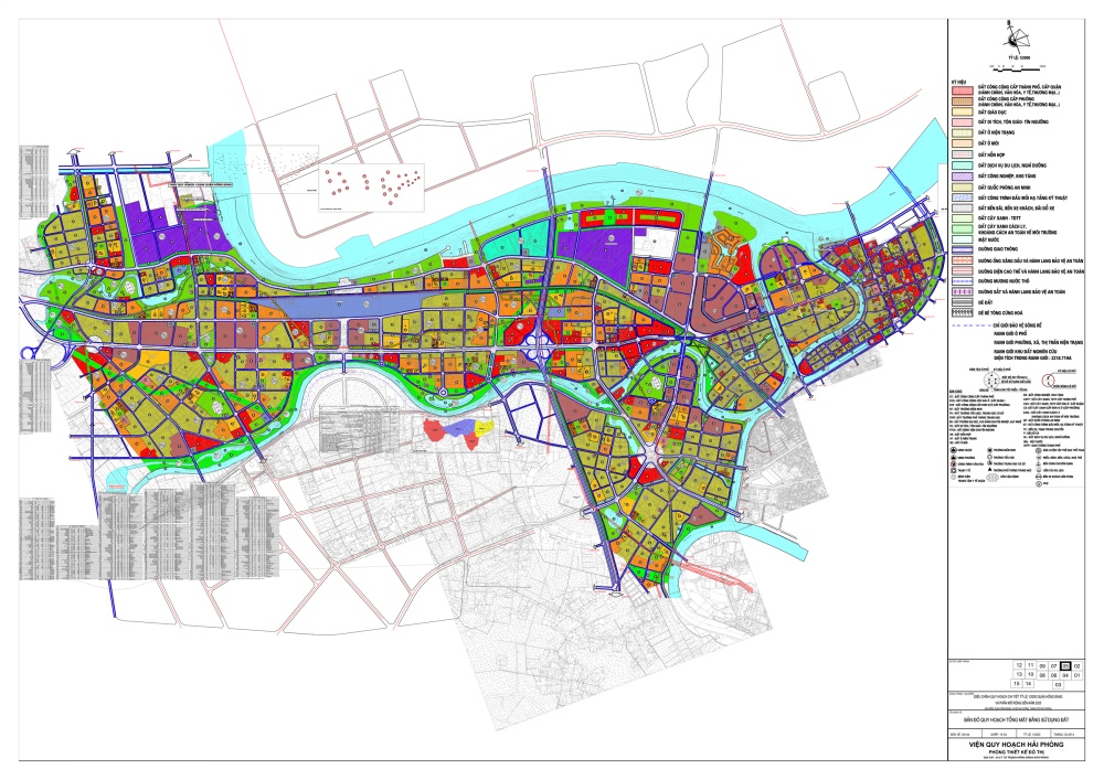 Bản đồ quy hoạch sử dụng đất Quận Hồng Bàng, Hải Phòng đến năm 2025