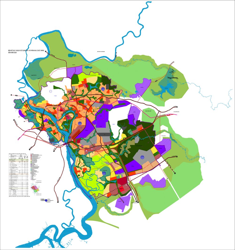 Bản đồ quy hoạch sử dụng đất tại Thành phố Biên Hòa đến năm 2030