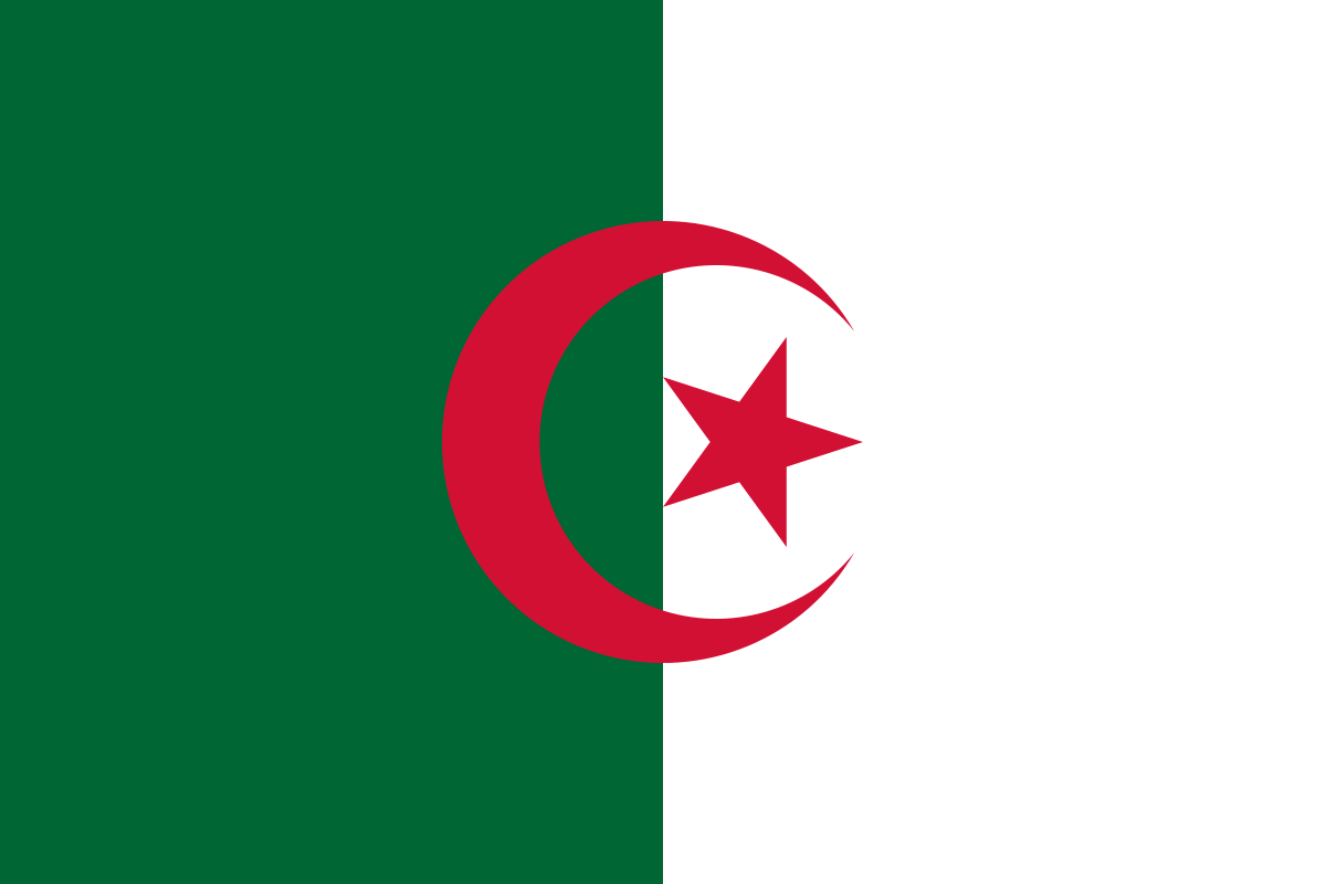 Quốc kỳ của đất nước Algérie