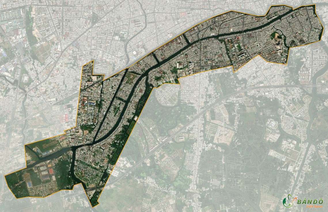 Bản đồ vệ tinh Quận 8