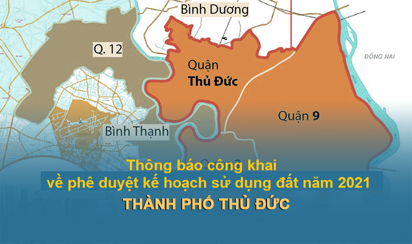 Bản đồ Quận 9 trên bản đồ thành phố Thủ Đức