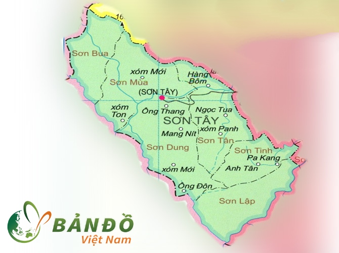 Bản đồ hành chính Huyện Sơn Tây