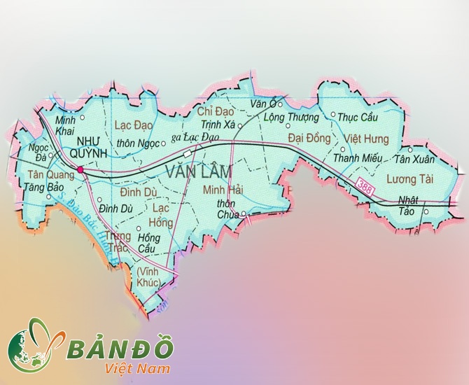 Bản đồ hành chính huyện Văn Lâm