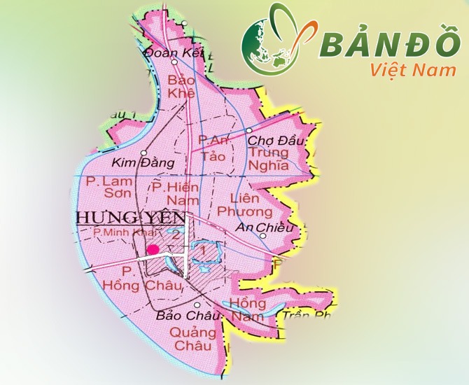 Bản đồ thành phố Hưng Yên