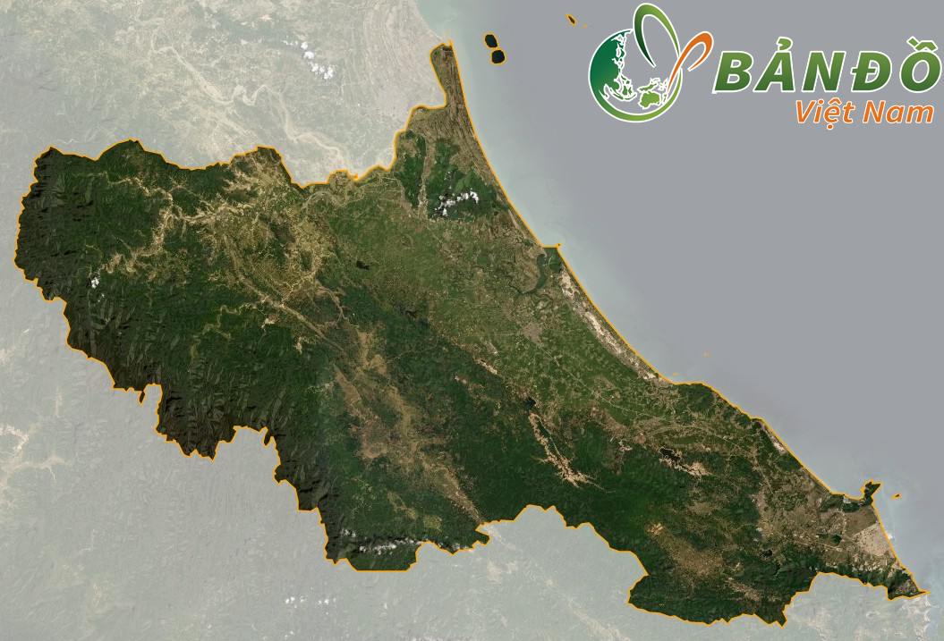 Tỉnh Hà Tĩnh nhìn từ vệ tinh
