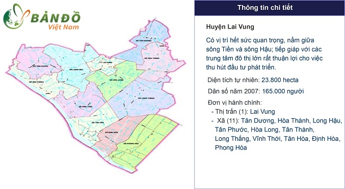 Bản đồ hành chính Huyện Lai Vung