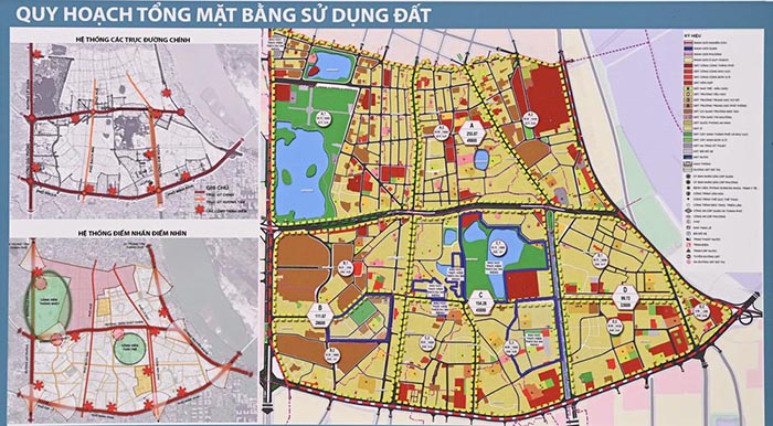 Bản đồ quy hoạch phân khu đô thị H1-4 quận Hai Bà Trưng.